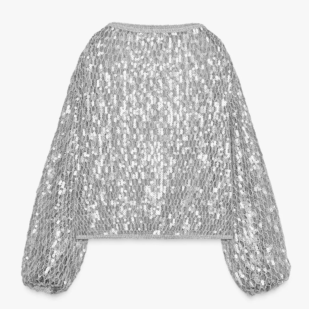ZARA ZW COLLECTION SEQUIN TOP - Picture 10 of 15
